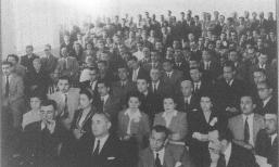 Asamblea multitudinaria celebrada en el Circulo Mercantil de Las Palmas el 18 de marzo de 1951